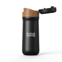 Prensa francesa de acero inoxidable color negro