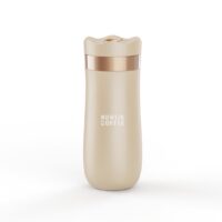 Prensa francesa de acero inoxidable color beige